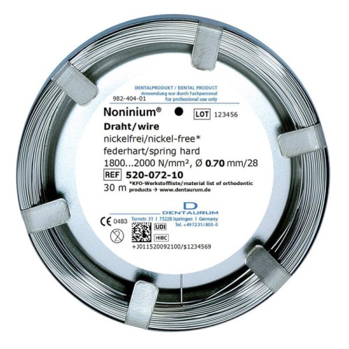 Drut Noninium bezniklowy okrągły spr.-tw. 0,7mm