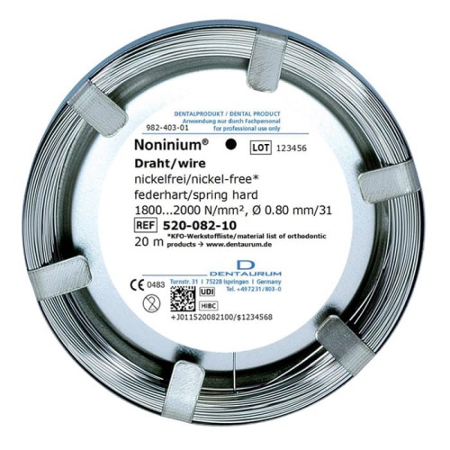 Drut Noninium bezniklowy okrągły spr.-tw. 0,8mm