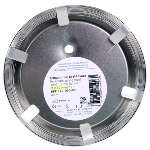 Drut Remanium okrągły sprężysto-twardy 0,5mm