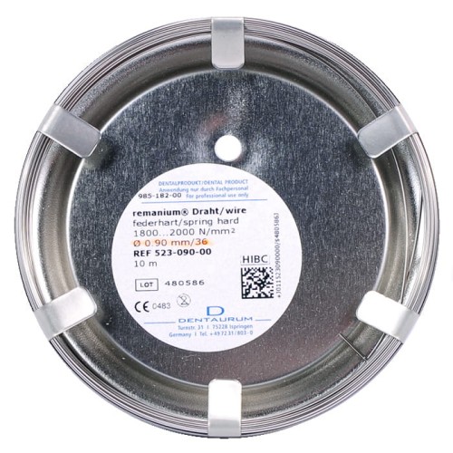 Drut Remanium okrągły sprężysto-twardy 0,9mm