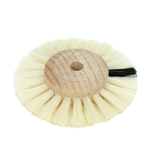 Szczotka 50mm 2-rzędy drewno zbieżna twarda biała