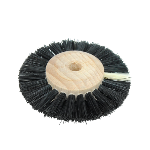 Szczotka 50mm 2-rzędy drewno zbieżna twarda czarna