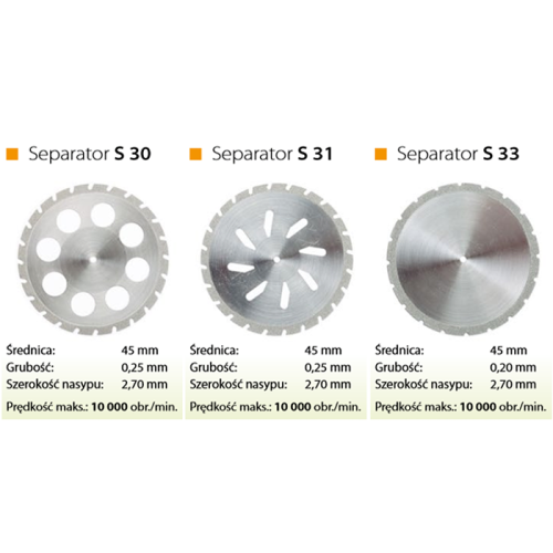 Separator diamentowy Motyl 45mm
