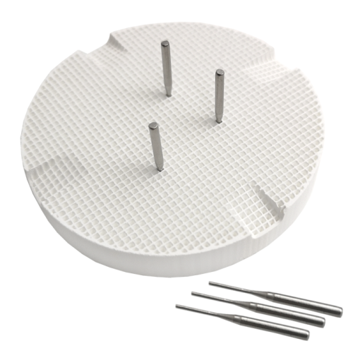 Podstawka do wypalania porcelany + piny metalowe