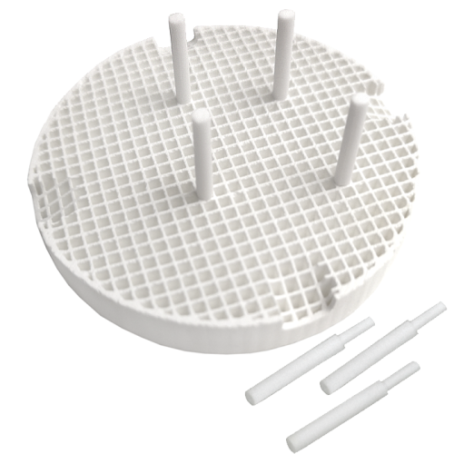 Podstawka do wypalania porcelany + piny ceramiczne