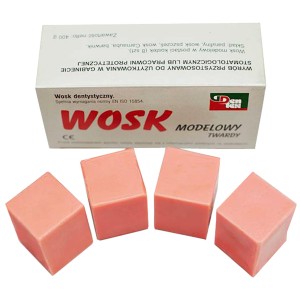 Wosk modelowy Dentex twardy w kostkach 400g