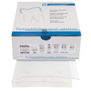 Folia 3,0mm Erkoflex kwadratowa 125x125mm 10szt.