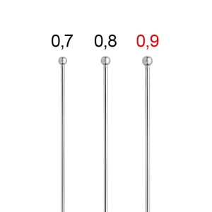 Klamry kulkowe Scheu 0,9mm *